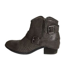 Donald Pliner  Women Moto Boot Sz. 10M EUC Dalis Animal skin Ankle boot Boho